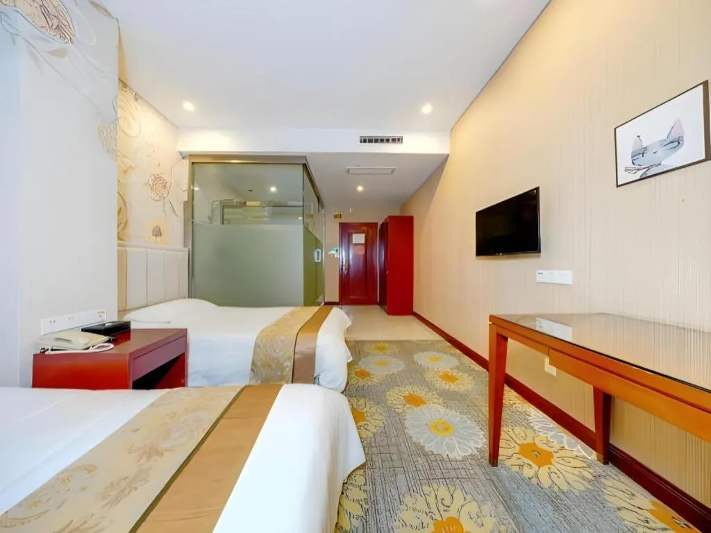 Bed in Junlai Hotel Pudong Airport Shanghai