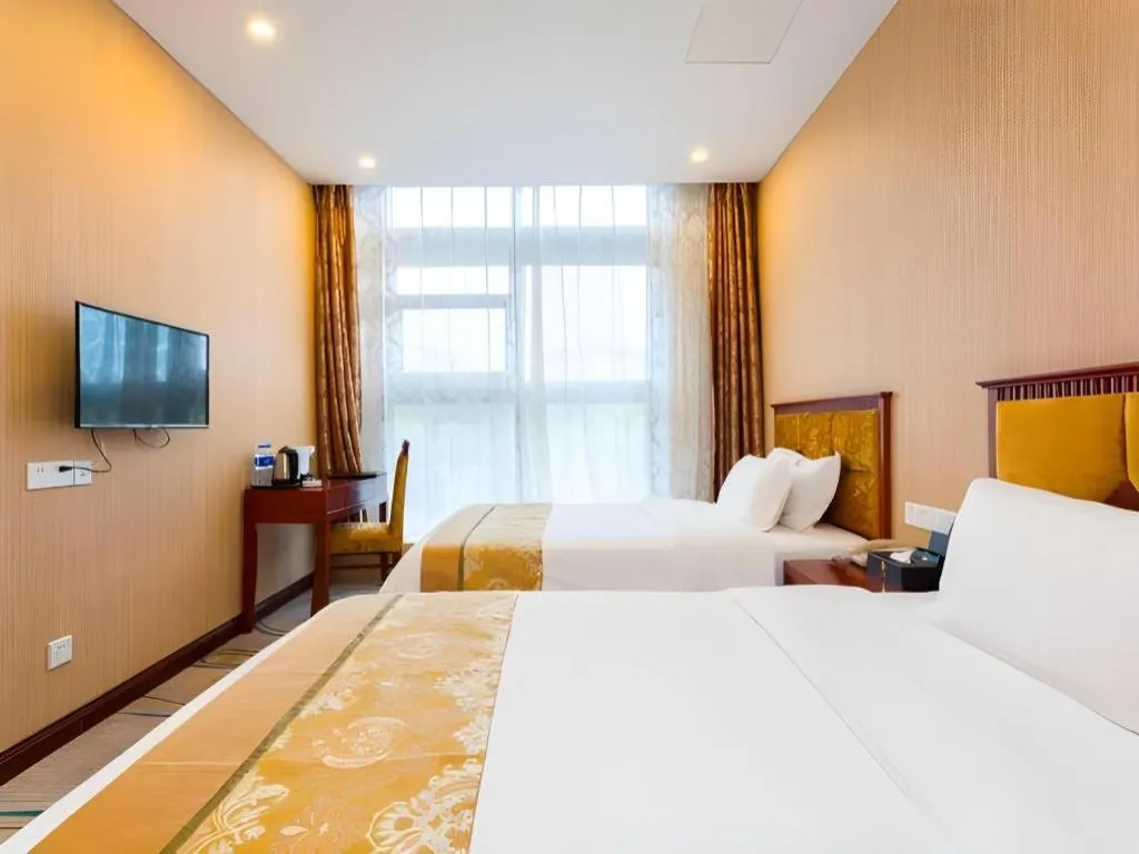 Bed in Junlai Hotel Pudong Airport Shanghai