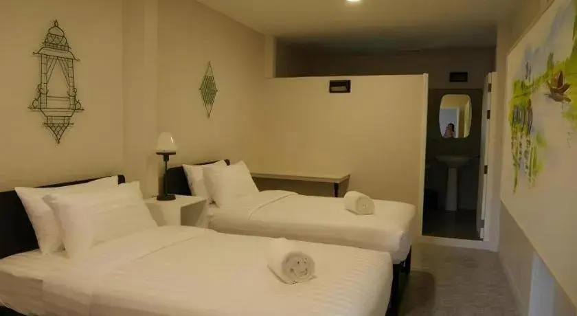 Bed in Silp-Pa Phra Nakhon Si Ayutthaya Hotel Bed in Silp-Pa Phra Nakhon Si Ayutthaya Hotel