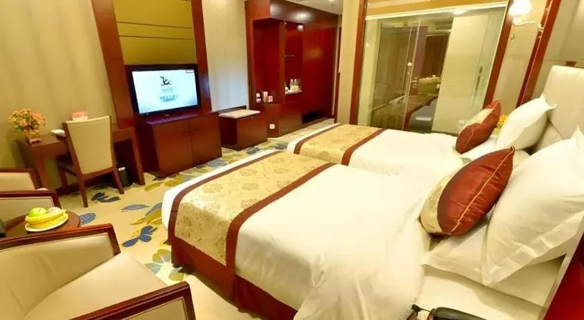 Bed in GreenTree Eastern Zigong Huashang International City Huichuan Road Hotel Bed in GreenTree Eastern Zigong Huashang International City Huichuan Road Hotel