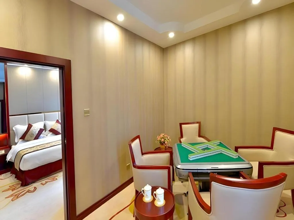 Bed in GreenTree Eastern Zigong Huashang International City Huichuan Road Hotel