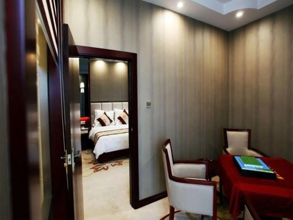 Bed in GreenTree Eastern Zigong Huashang International City Huichuan Road Hotel