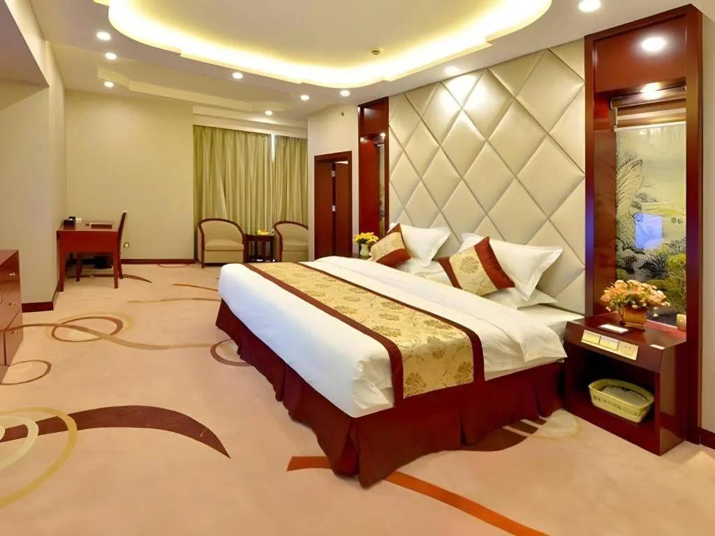 Bed in GreenTree Eastern Zigong Huashang International City Huichuan Road Hotel