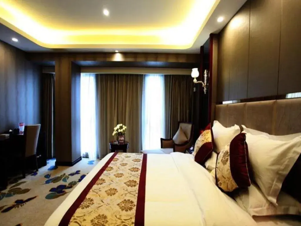 Bed in GreenTree Eastern Zigong Huashang International City Huichuan Road Hotel Bed in GreenTree Eastern Zigong Huashang International City Huichuan Road Hotel