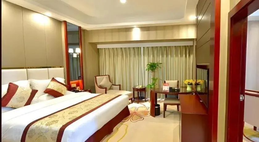 Bed in GreenTree Eastern Zigong Huashang International City Huichuan Road Hotel Bed in GreenTree Eastern Zigong Huashang International City Huichuan Road Hotel