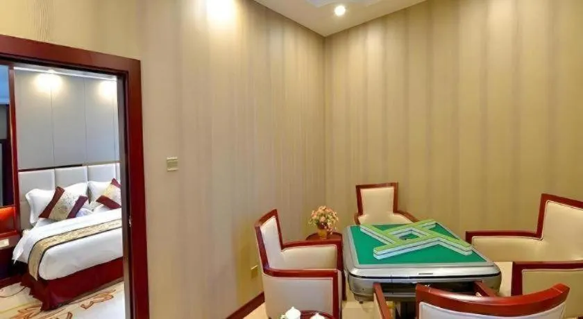 Bed in GreenTree Eastern Zigong Huashang International City Huichuan Road Hotel