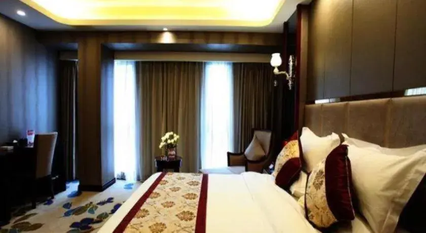 Bed in GreenTree Eastern Zigong Huashang International City Huichuan Road Hotel Bed in GreenTree Eastern Zigong Huashang International City Huichuan Road Hotel