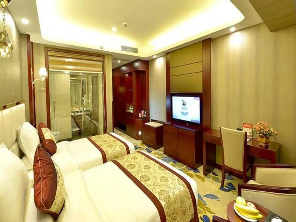 Bed in GreenTree Eastern Zigong Huashang International City Huichuan Road Hotel