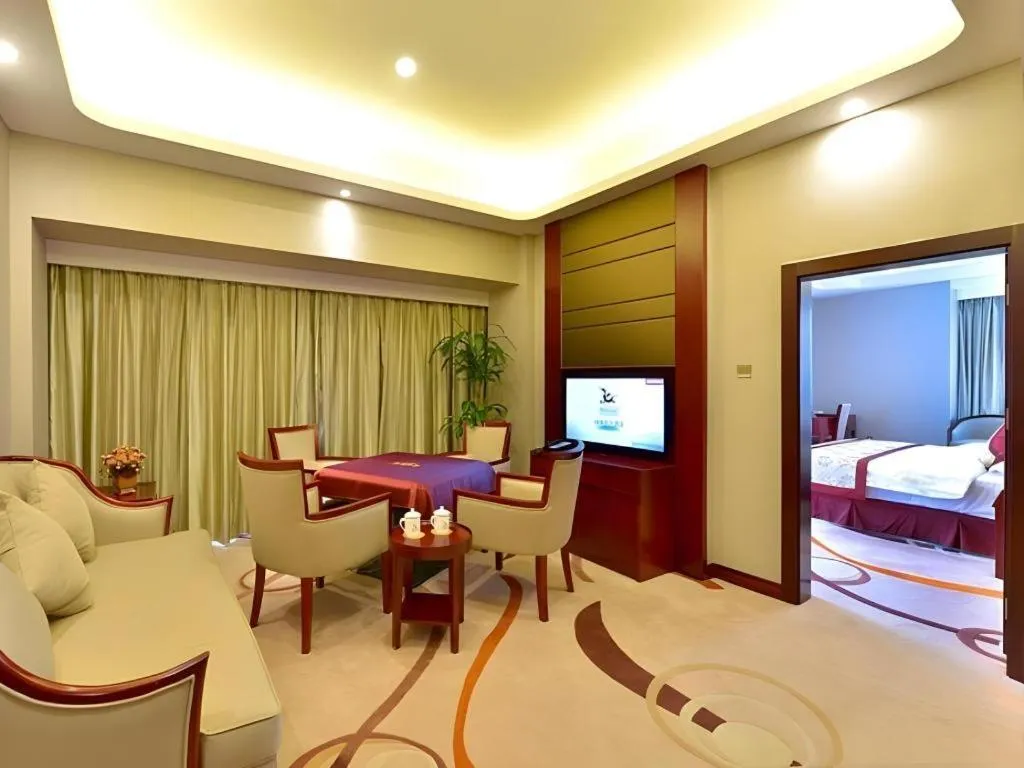 Bed in GreenTree Eastern Zigong Huashang International City Huichuan Road Hotel