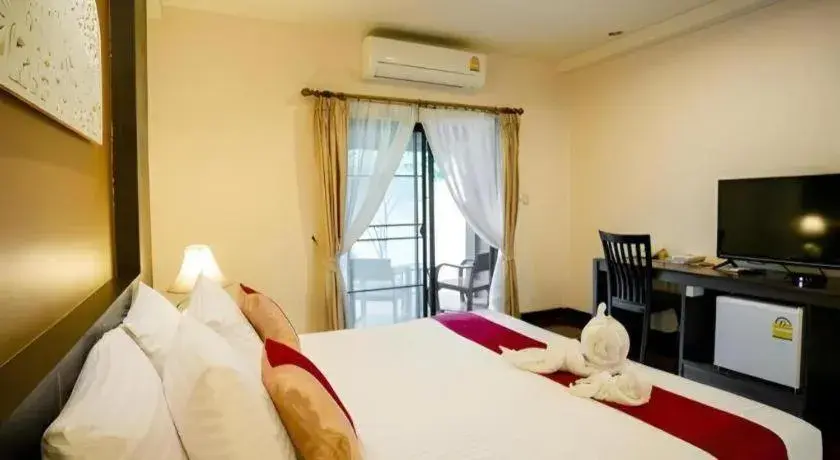 Bed in Wiangkaew Hotel Bed in Wiangkaew Hotel