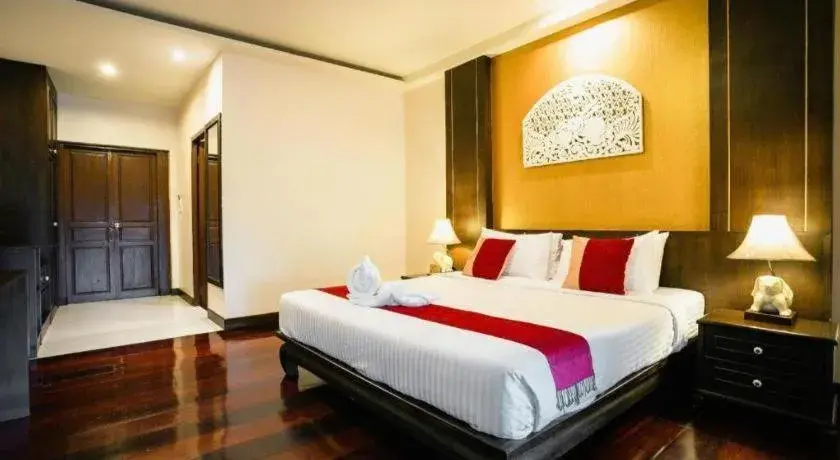 Bed in Wiangkaew Hotel Bed in Wiangkaew Hotel