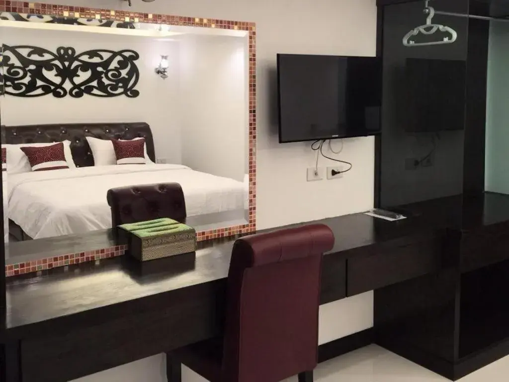 Bed in Samranchaykhong Hotel Bed in Samranchaykhong Hotel