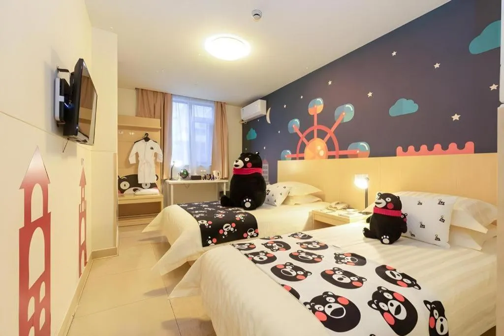 Bed in Jinjiang Inn Guangzhou Liwan Caihongqiao Metro Station