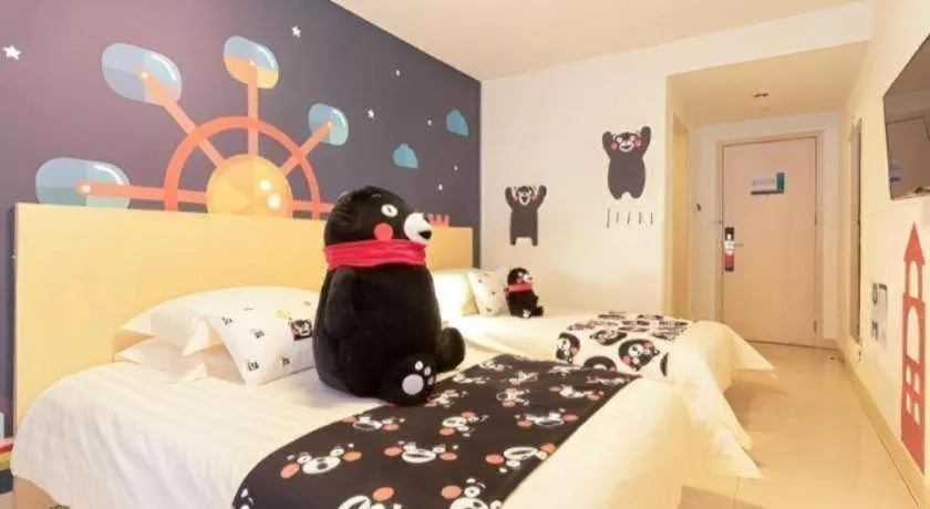 Bed in Jinjiang Inn Guangzhou Liwan Caihongqiao Metro Station