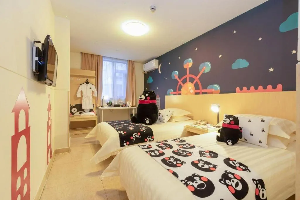 Bed in Jinjiang Inn Guangzhou Liwan Caihongqiao Metro Station