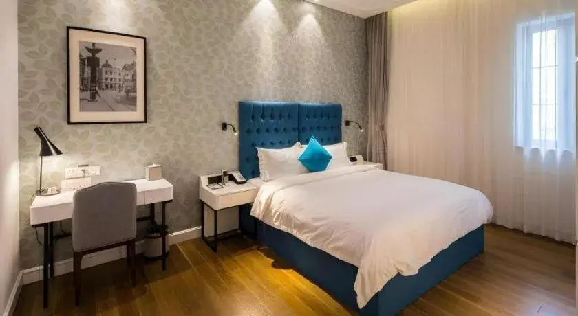 Bed in Shanghai Jinchen Hotel Bed in Shanghai Jinchen Hotel