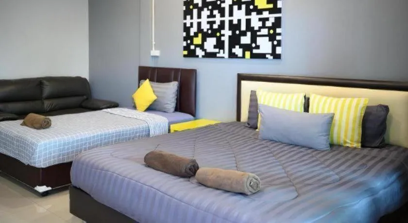 Bed in Nithra Ratree Hotel