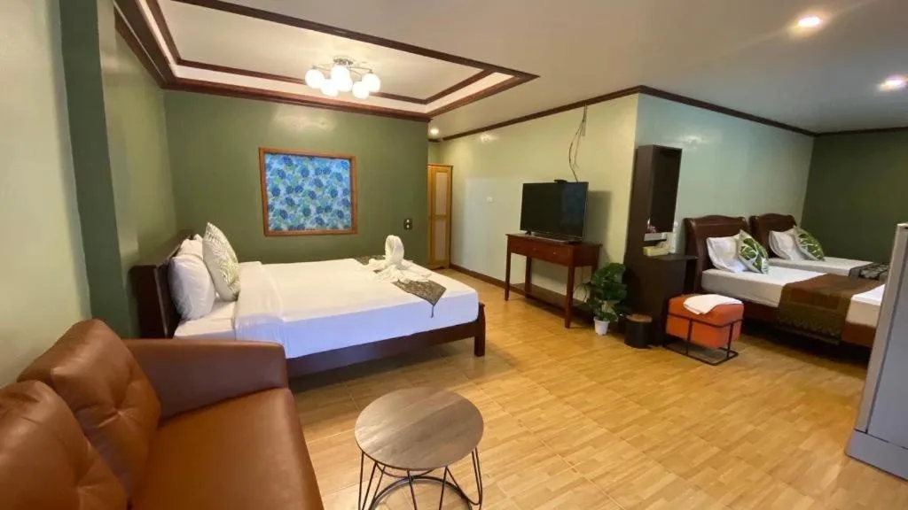 Bed in Khaoyai Kirithantip Resort