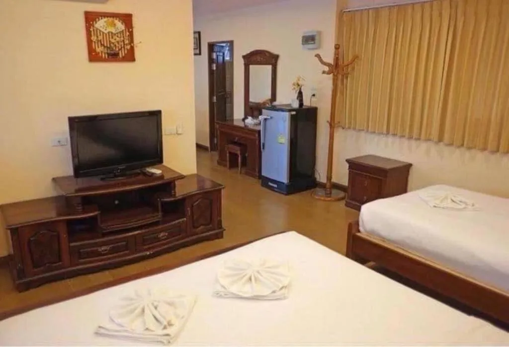 Bed in Khaoyai Kirithantip Resort