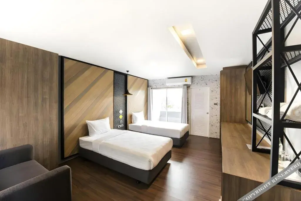 Bed in The Circle Hotel Bed in The Circle Hotel