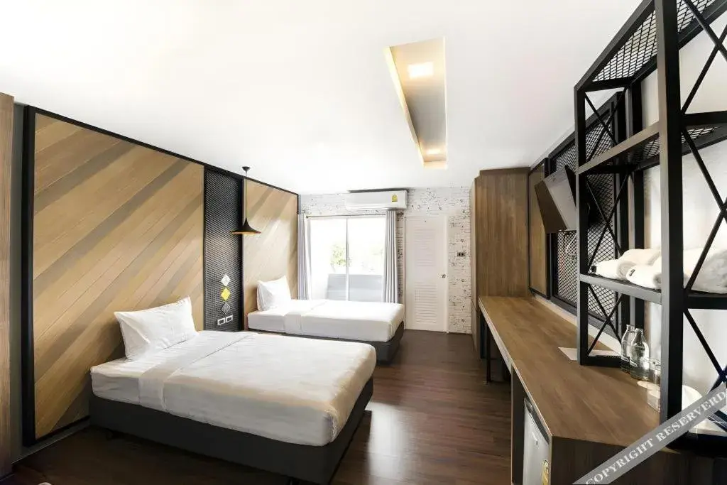 Bed in The Circle Hotel Bed in The Circle Hotel