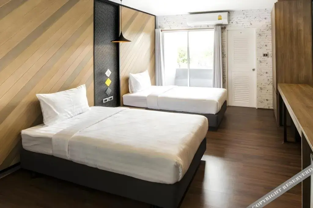 Bed in The Circle Hotel Bed in The Circle Hotel