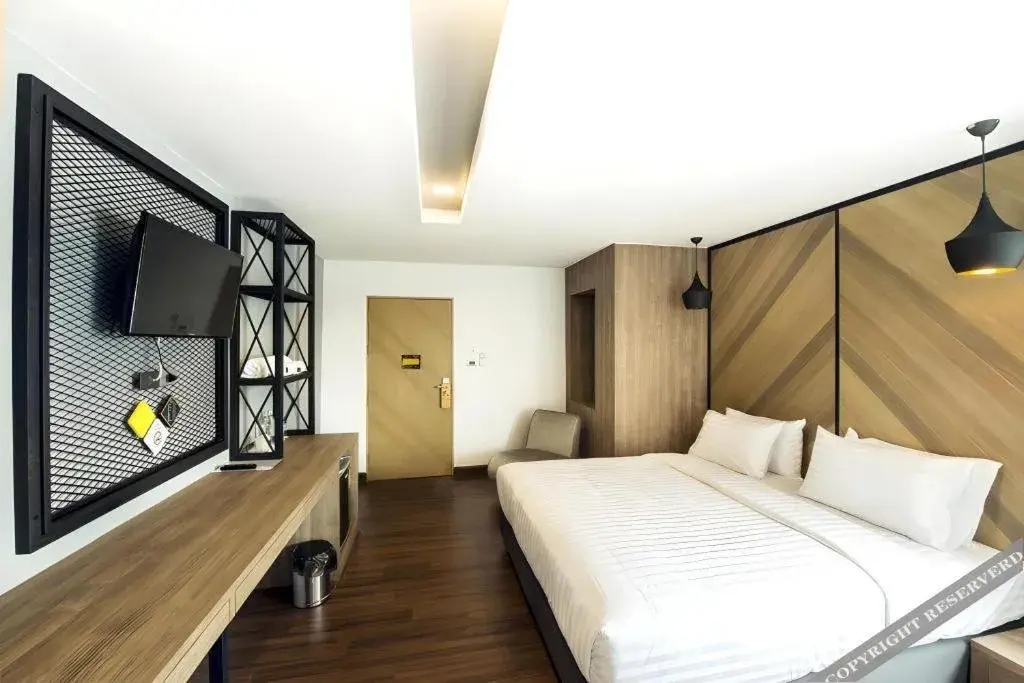 Bed in The Circle Hotel Bed in The Circle Hotel