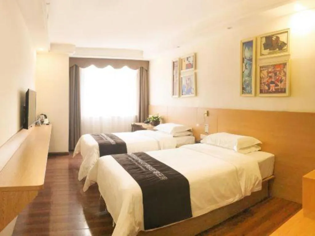 Bed in T Social Hotel Guangzhou Railway Station Branch