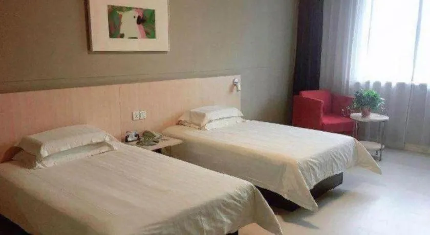 Bed in Jinjiang Inn Suqian Xiangwang Hometown Xingfu South Road