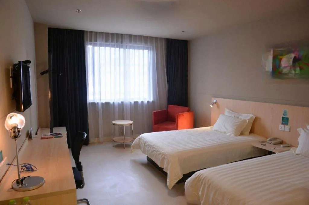 Bed in Jinjiang Inn Suqian Xiangwang Hometown Xingfu South Road