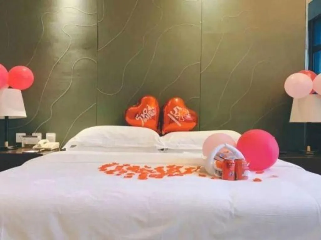 Bed in Metropolo Hotel Hefei Baohe Wandabao Park Metro Station