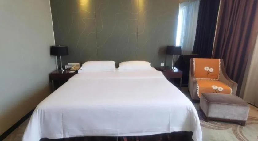 Bed in Metropolo Hotel Hefei Baohe Wandabao Park Metro Station