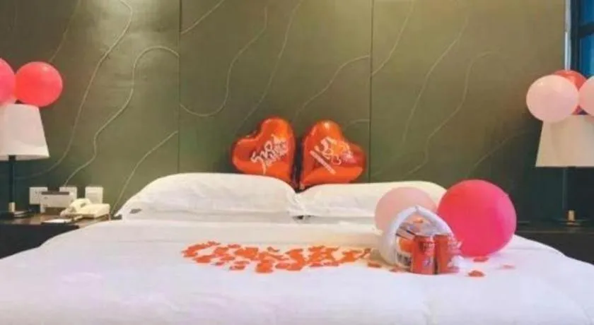 Bed in Metropolo Hotel Hefei Baohe Wandabao Park Metro Station