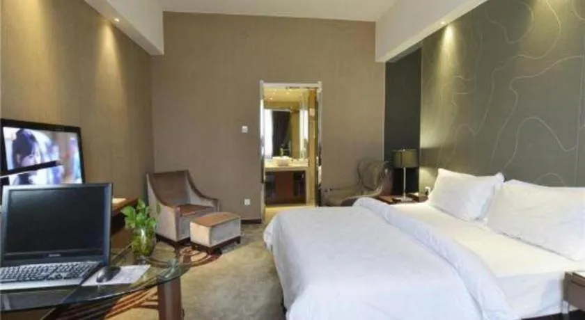 Bed in Metropolo Hotel Hefei Baohe Wandabao Park Metro Station