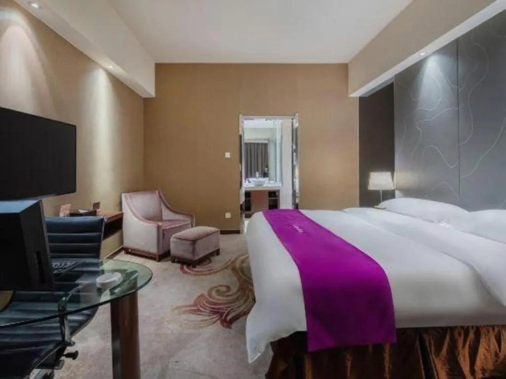 Bed in Metropolo Hotel Hefei Baohe Wandabao Park Metro Station