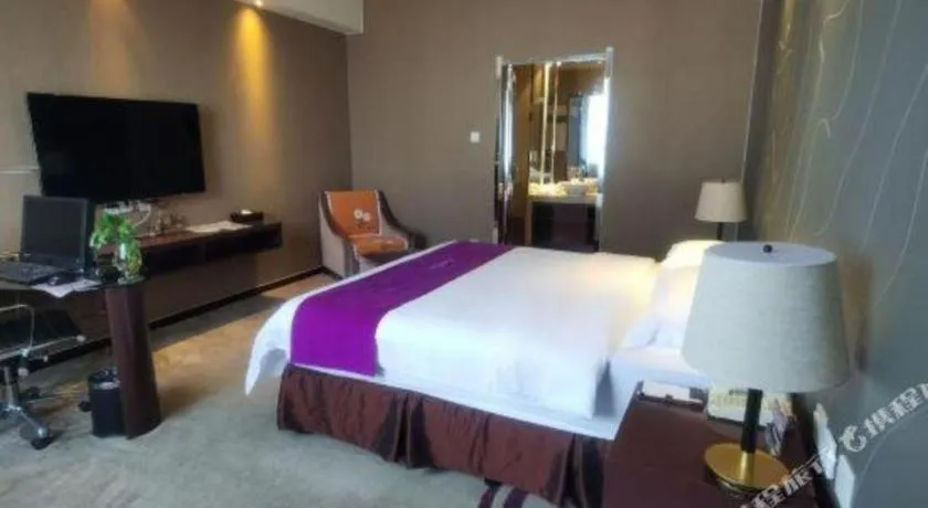 Bed in Metropolo Hotel Hefei Baohe Wandabao Park Metro Station