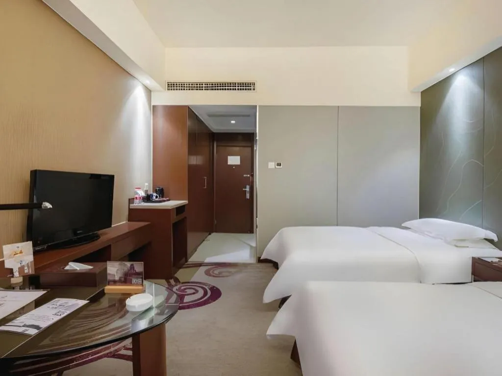 Bed in Metropolo Hotel Hefei Baohe Wandabao Park Metro Station