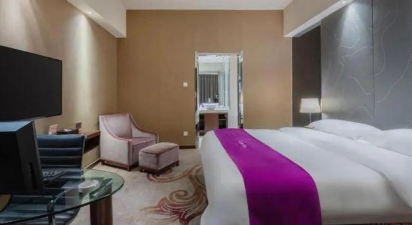 Bed in Metropolo Hotel Hefei Baohe Wandabao Park Metro Station