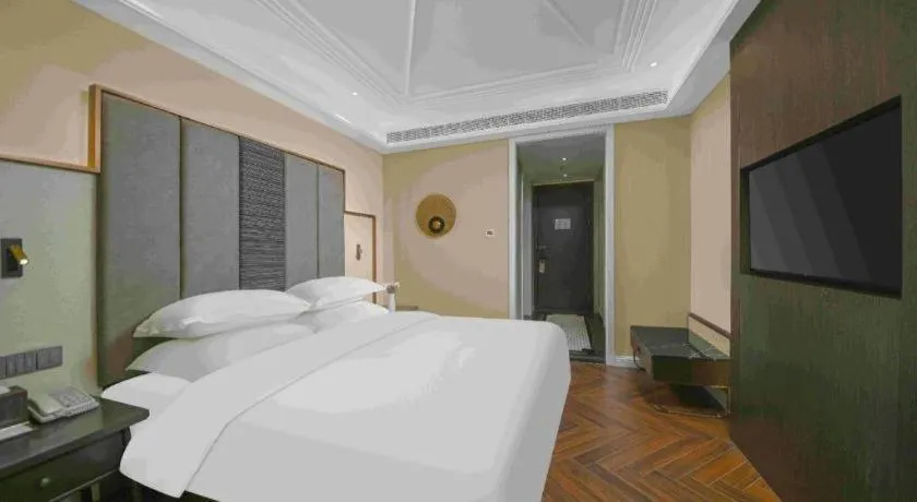 Bed in Metropolo Hotel Hefei Baohe Wandabao Park Metro Station