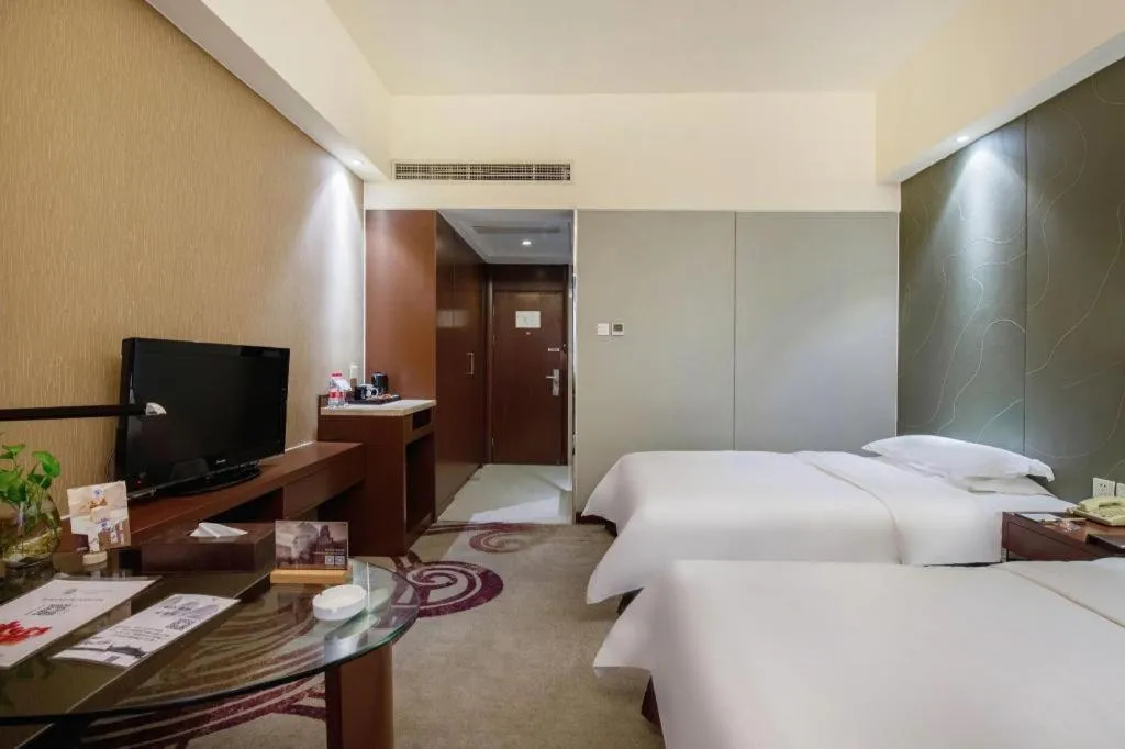 Bed in Metropolo Hotel Hefei Baohe Wandabao Park Metro Station