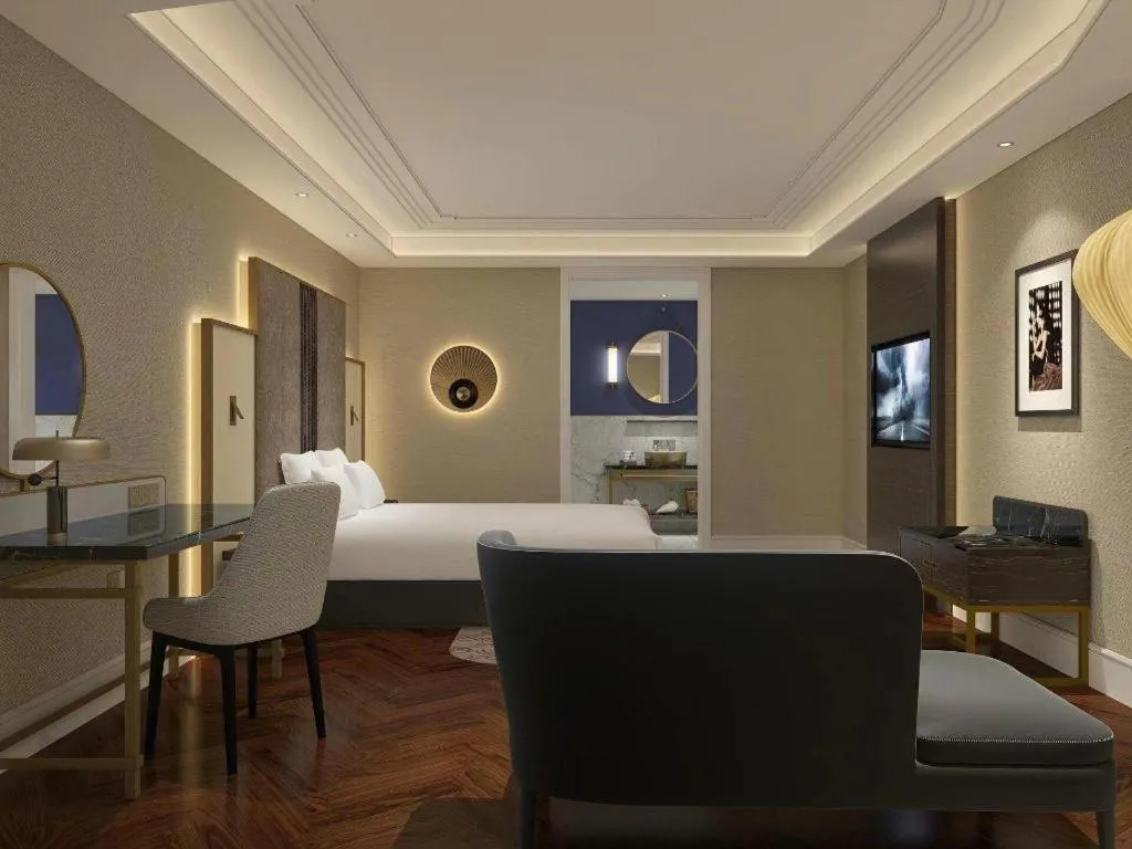 Bed in Metropolo Hotel Hefei Baohe Wandabao Park Metro Station