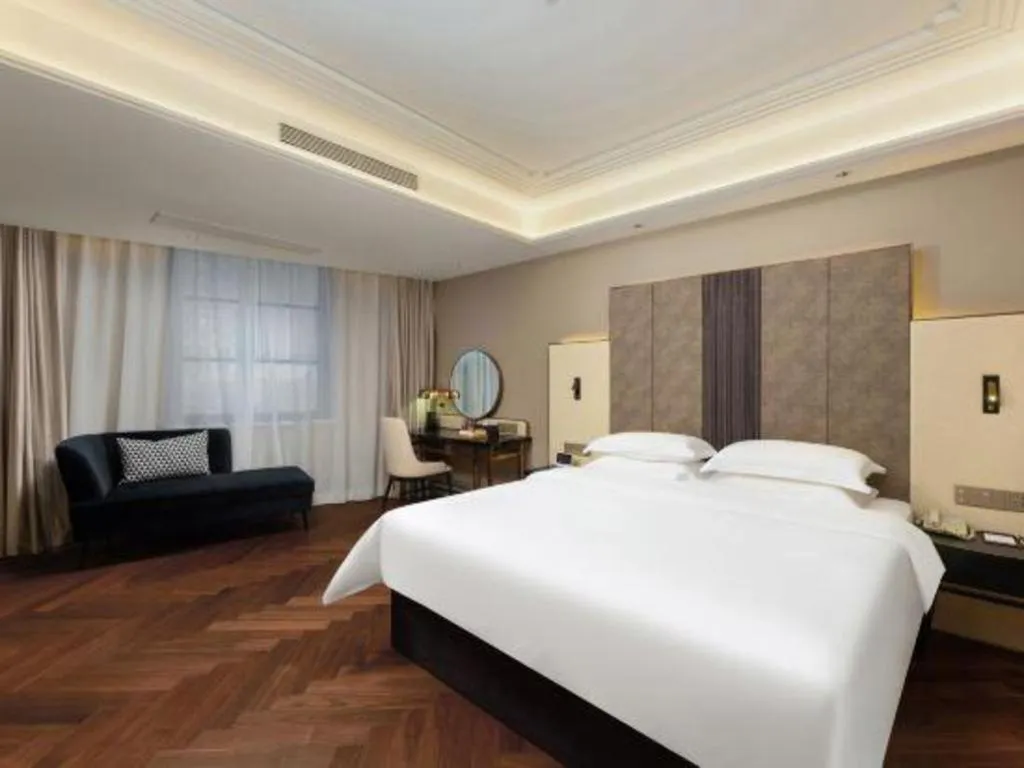Bed in Metropolo Hotel Hefei Baohe Wandabao Park Metro Station