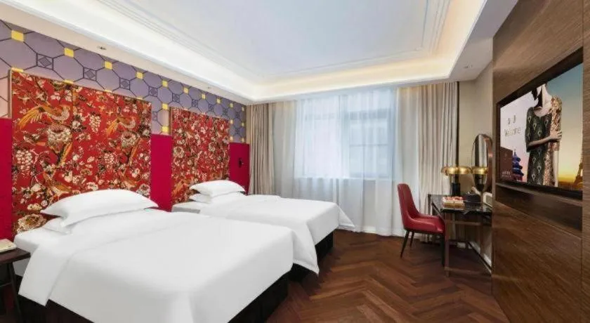 Bed in Metropolo Hotel Hefei Baohe Wandabao Park Metro Station