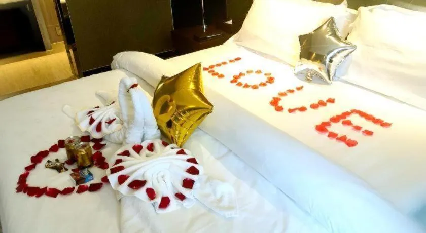 Bed in Metropolo Hotel Hefei Baohe Wandabao Park Metro Station