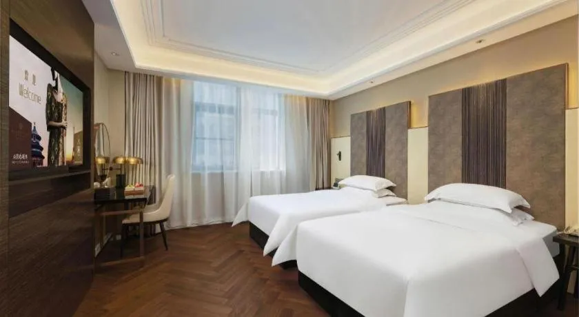 Bed in Metropolo Hotel Hefei Baohe Wandabao Park Metro Station