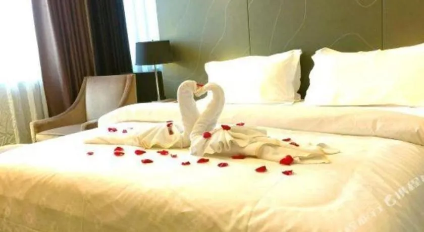 Bed in Metropolo Hotel Hefei Baohe Wandabao Park Metro Station