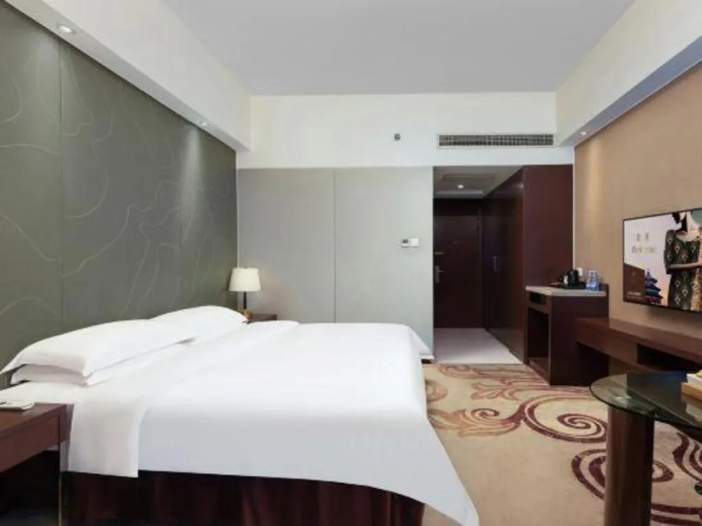 Bed in Metropolo Hotel Hefei Baohe Wandabao Park Metro Station