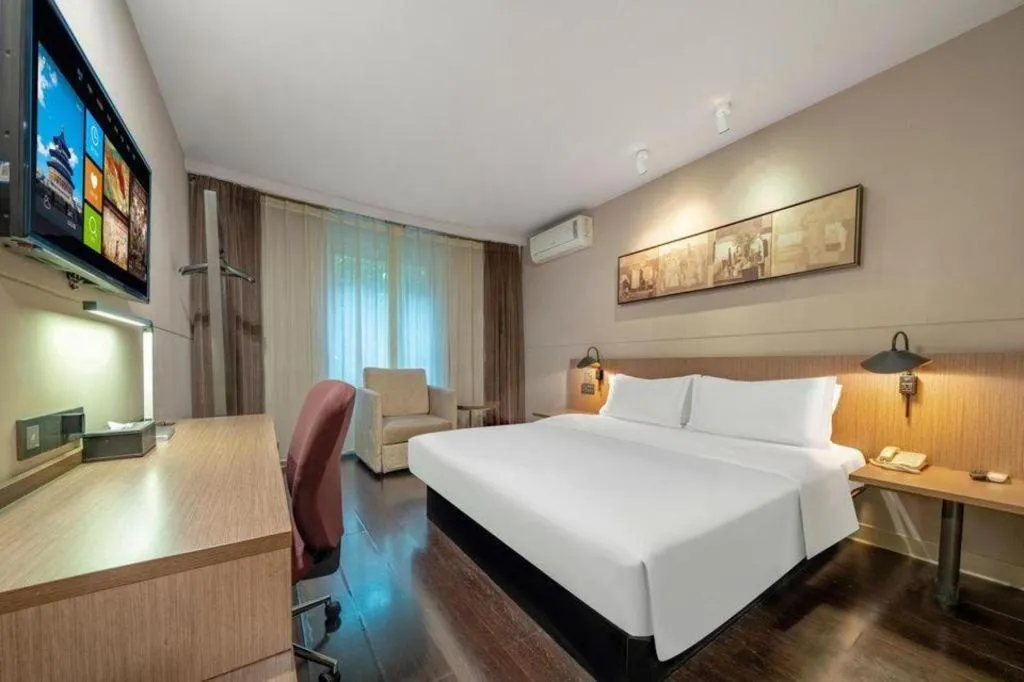 Bed in Jinjiang Inn Select Shanghai Expo Park Dezhou Road