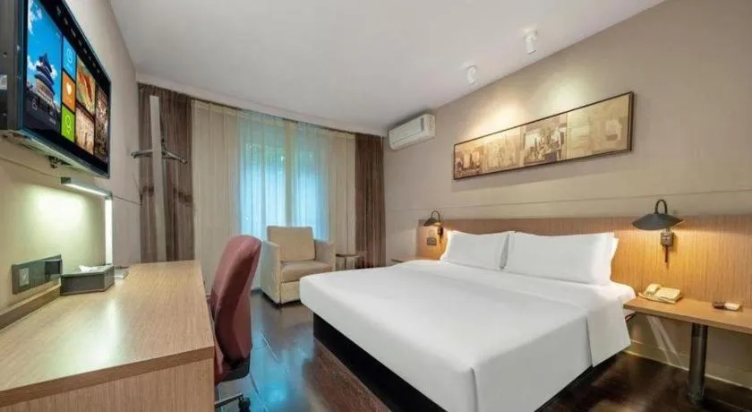 Bed in Jinjiang Inn Select Shanghai Expo Park Dezhou Road