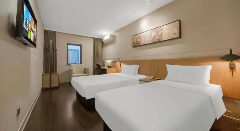Bed in Jinjiang Inn Select Shanghai Expo Park Dezhou Road Bed in Jinjiang Inn Select Shanghai Expo Park Dezhou Road
